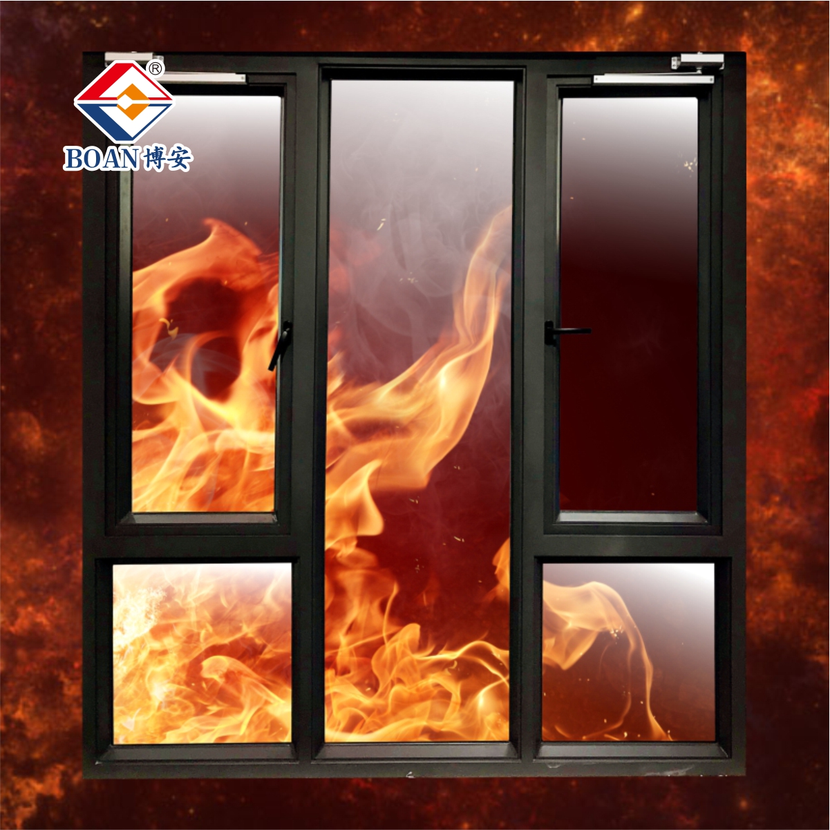 鋼質隔熱防火窗